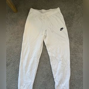 Nike White Jogger/Sweatpants